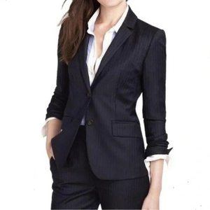 J. Crew Super 120’s Wool Navy Pinstripe Blazer NWT